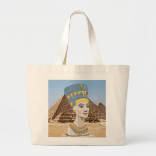 Bolsa Tote Grande design de Nefertiti