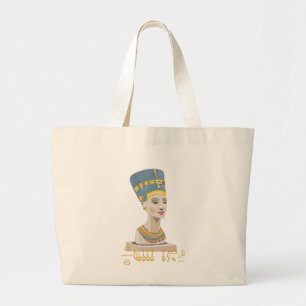 Bolsa Tote Grande design de Nefertiti