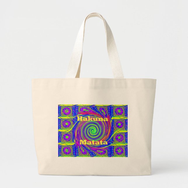 Bolsa Tote Grande Design de presente de Hakuna Matata.png (Frente)