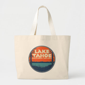 Bolsa Tote Grande Design do decalque das viagens vintage de Lake