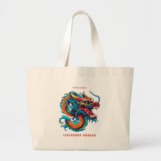 Bolsa Tote Grande Design do Dragão Legendário
