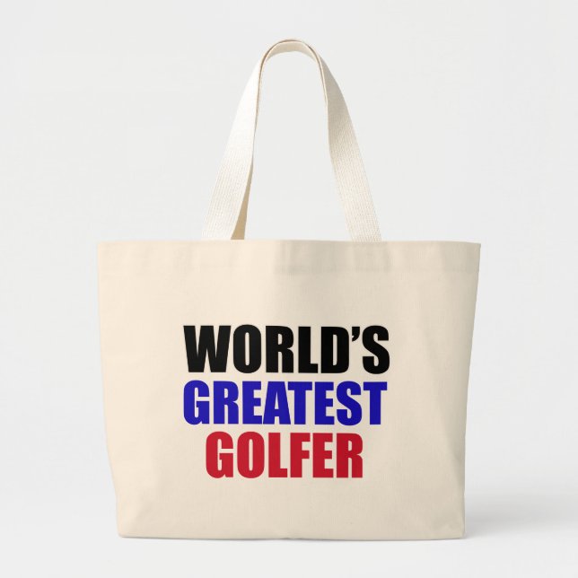 Bolsa Tote Grande design do golfe (Frente)