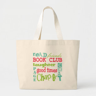 Bolsa Tote Grande Design do metro do clube de leitura por