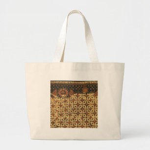 Bolsa Tote Grande Design do padrão de arte do café Bean Batik