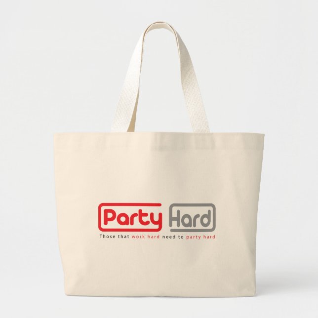 Bolsa Tote Grande design duro do partido (Frente)