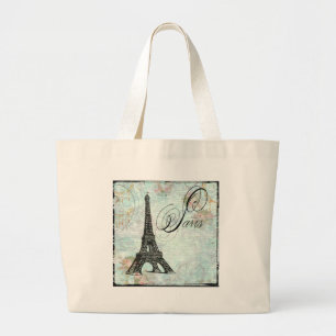 Bolsa Tote Grande Design francês de Paris La Tour Eiffel