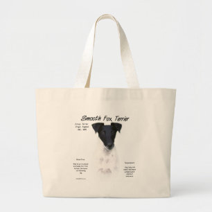 Bolsa Tote Grande Design liso da história do Fox Terrier