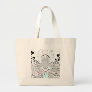 Bolsa Tote Grande Design.png da Índia vermelha