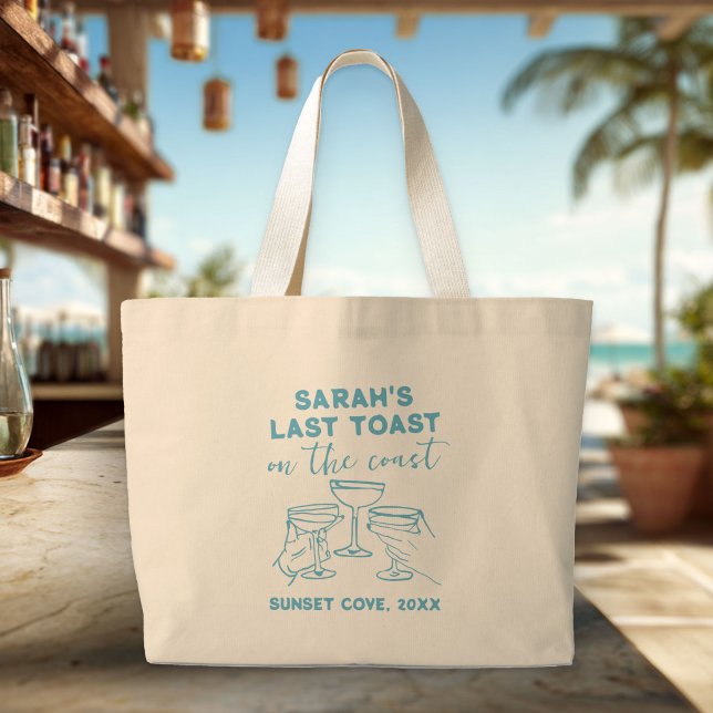 Bolsa Tote Grande Despedida de Solteira Personalizada Último Brinde  (Criador carregado)