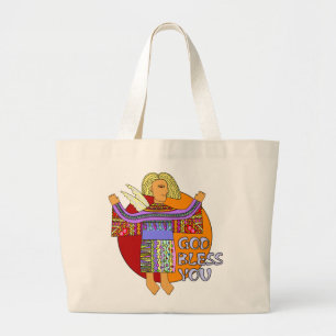 Bolsa Tote Grande Deus abençoe