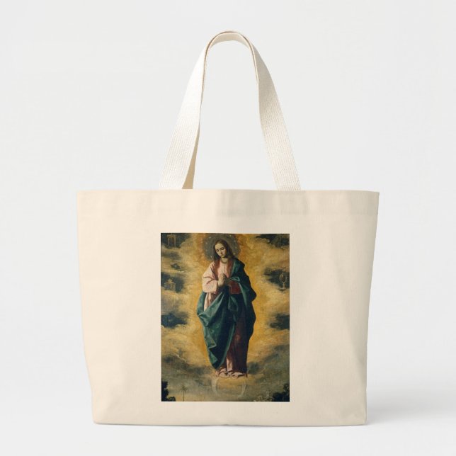 BOLSA TOTE GRANDE DEUS ABENÇOE DA CONCEPÇÃO IMMACULAR (Frente)