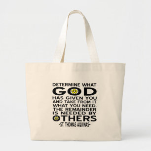 Bolsa Tote Grande Deus Deu