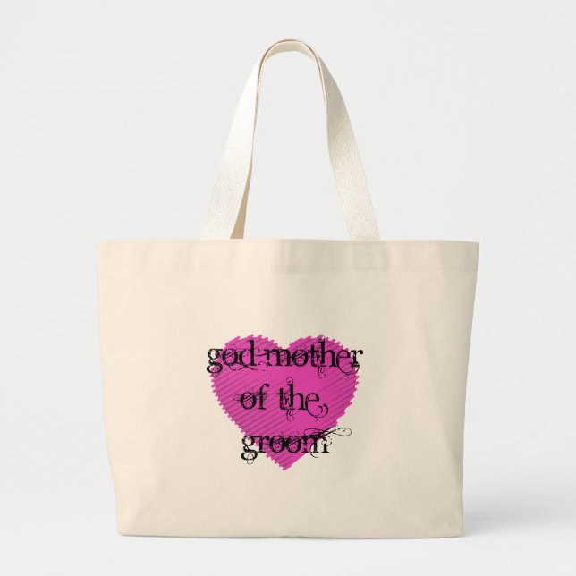 Bolsa Tote Grande Deus, mãe do noivo (Frente)