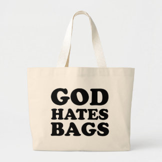 Bolsa Tote Grande Deus Odeia Bolsas