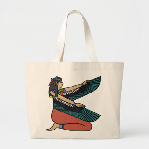 Bolsa Tote Grande Deusa Egípcia Vintage Ísis