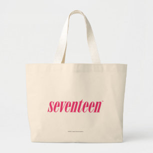 Bolsa Tote Grande Dezessete Logotipo-Magentas