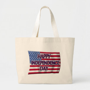 Bolsa Tote Grande Dia da Independência feliz