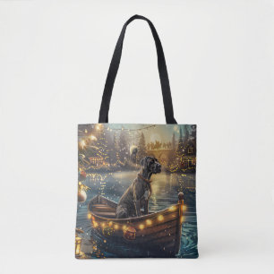 Bolsa Tote Grande Dia de Natal Festivo