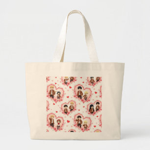 BOLSA TOTE GRANDE DIA DE OS NAMORADOS ANIME TOTE BAG