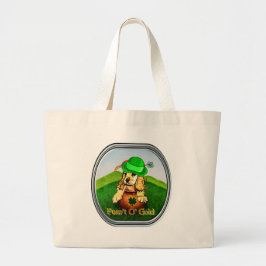 Bolsa Tote Grande Dia de São Patrício do Cocker Spaniel