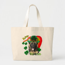 Bolsa Tote Grande Dia de São Patrício german shepherd