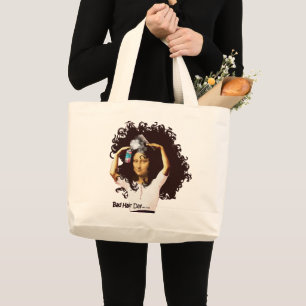 Bolsa Tote Grande Dia Ruim de Cabelo da Mona Lisa