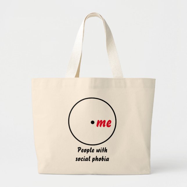 Bolsa Tote Grande Diagnóstico do solteiro do diagrama Venn  (Frente)
