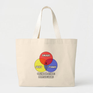 Bolsa Tote Grande Diagrama Venn.. Médicos Osteopáticos
