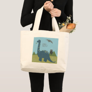 Bolsa Tote Grande Dinossauro Dino-mite