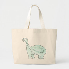 Bolsa Tote Grande Dinossauro que escolhe seu nariz
