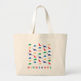 Bolsa Tote Grande Dinossauros