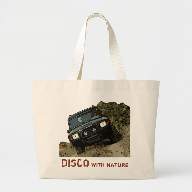 BOLSA TOTE GRANDE DISCO COM NATUREZA (Frente)