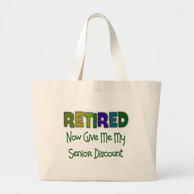 Bolsa Tote Grande DISCONTO SUPERIOR aposentado (Frente)