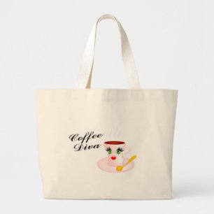 Bolsa Tote Grande Diva do café
