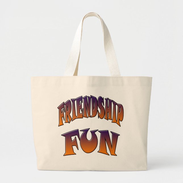 BOLSA TOTE GRANDE DIVERSÃO DE AMIZADE (Frente)