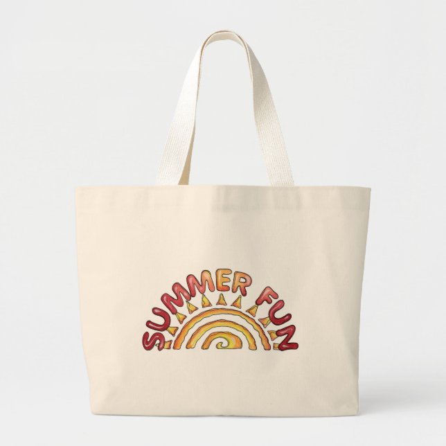 Bolsa Tote Grande Diversão de Verão - Saco de Tote (Frente)