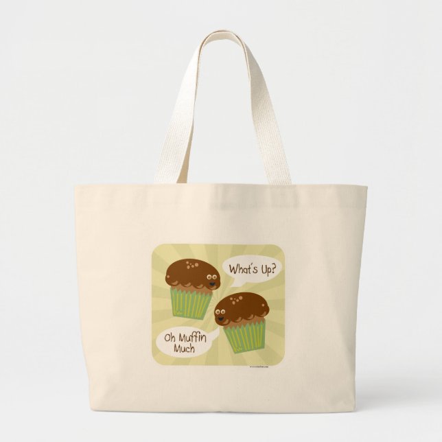 Bolsa Tote Grande Diversão Muito Divertida Do Café Da Manhã (Frente)