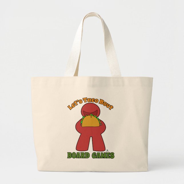 Bolsa Tote Grande Diversão Taco Bout Games Conselho Estilo de exempl (Frente)