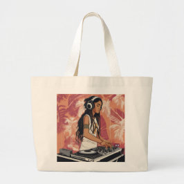 Bolsa Tote Grande dj afro girl