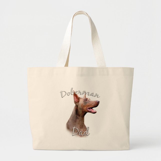 Bolsa Tote Grande Doberman Pinscher (Isabella) Pai 2 (Frente)