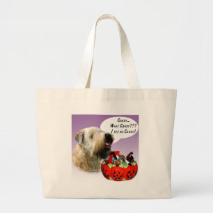 Bolsa Tote Grande Doces de Terrier Halloween, De Roda Revestida Maci