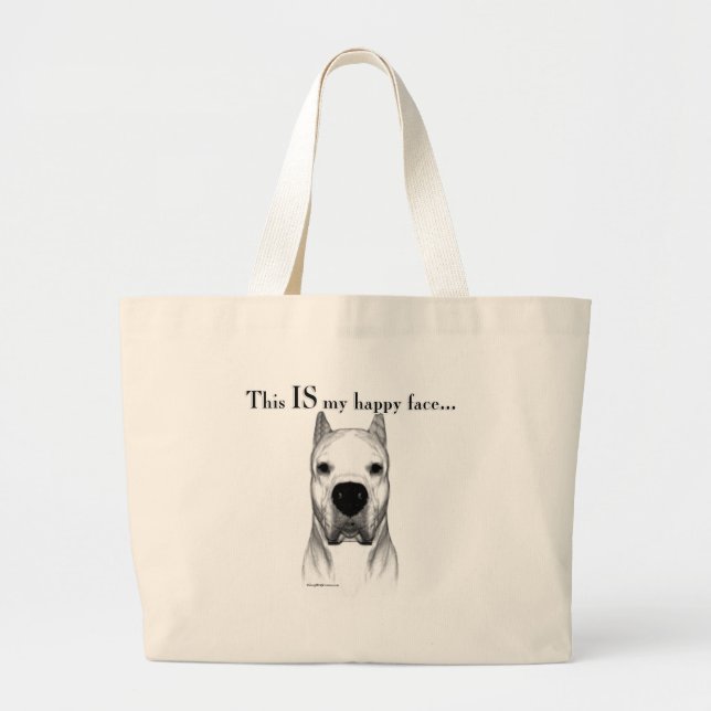 Bolsa Tote Grande Dogo Happy Face (Frente)