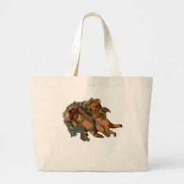 Bolsa Tote Grande Dois Angel Cherub Cupid Gorgegeo