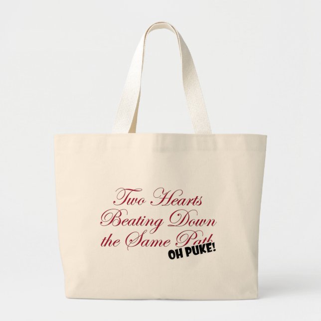 Bolsa Tote Grande Dois Corações (Frente)