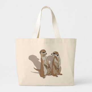 Bolsa Tote Grande dois Erdmännchen com sombras