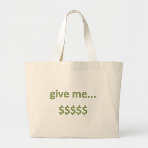 Bolsa Tote Grande Dólares do estilo retro 4
