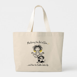 Bolsa Tote Grande Dominando o Zen da Mamãe com Caos de Criança