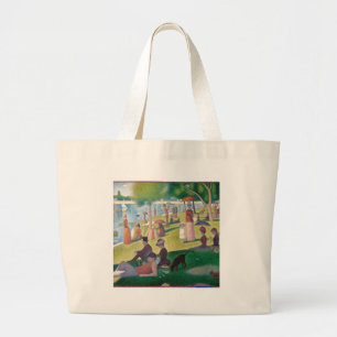 Bolsa Tote Grande Domingo na pintura de La Grande Jatte Seurat