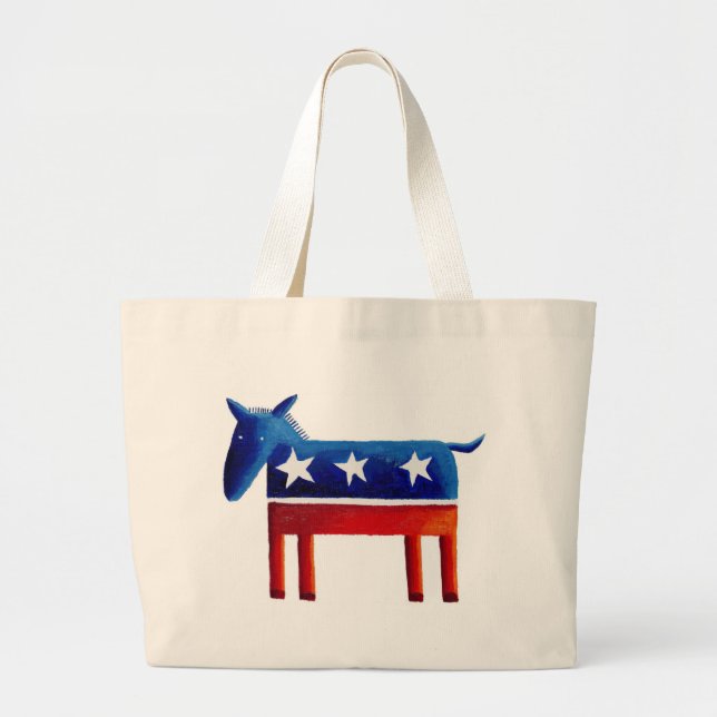 Bolsa Tote Grande Donkey Democrático (Frente)