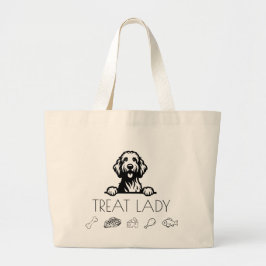 Bolsa Tote Grande Doodle "Dama dos Petiscos"